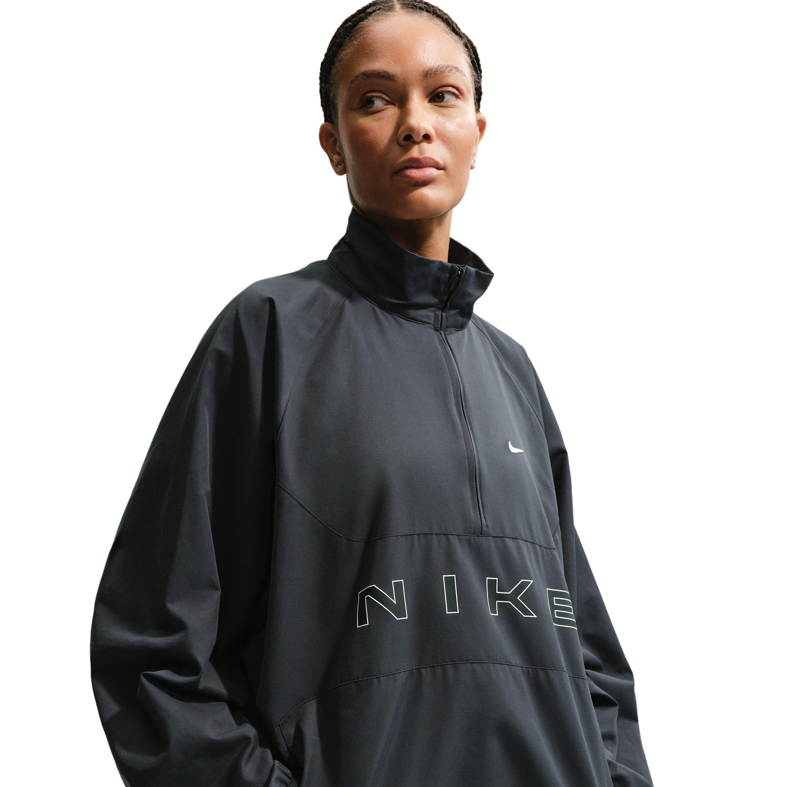 Nike Women's Sportswear Oversized 1/4-Zip Jacket - BLACK